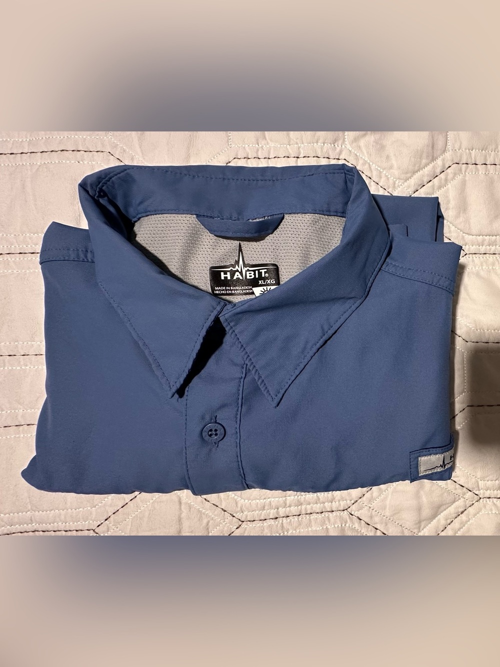 HABIT Men's Long Sleeve Fishing Shirt With Vents, Bundle of 3 - Picture 11 of 11